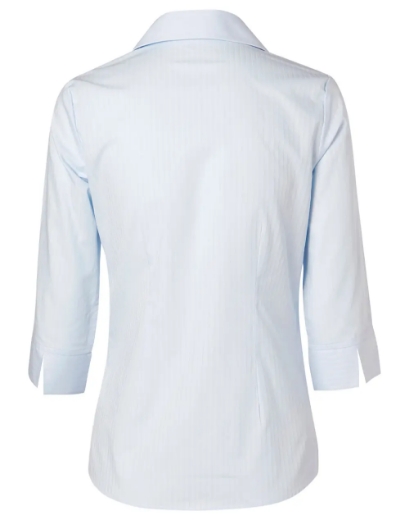 Picture of Winning Spirit, Ladies Self Stripe 3/4 Sleeve Shirt